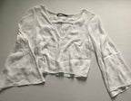OH BOY! Tops Medium White Cotton, linen