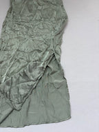 Mango Dresses/Rompers 4 Olive Green Silk/Satin-like fabric