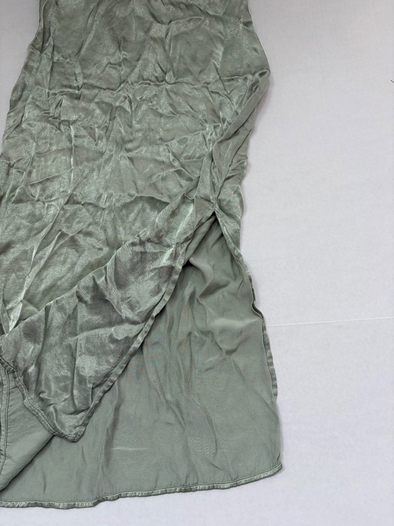 Mango Dresses/Rompers 4 Olive Green Silk/Satin-like fabric