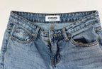 RSQ Low Rise Wide Leg Jeans 25 Light Blue Denim