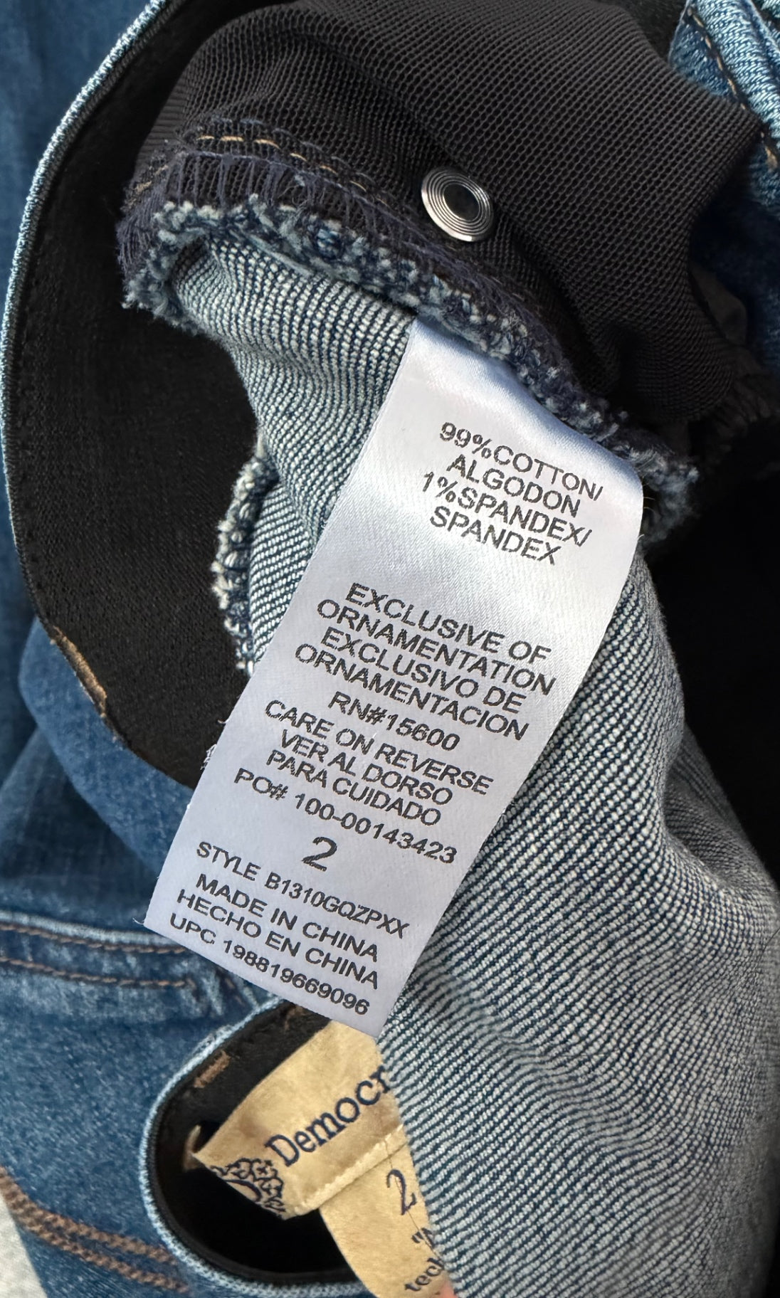 Democracy “Ab” Technology Straight Jeans 2 Blue Denim