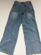 RSQ Low Rise Wide Leg Jeans 25 Light Blue Denim