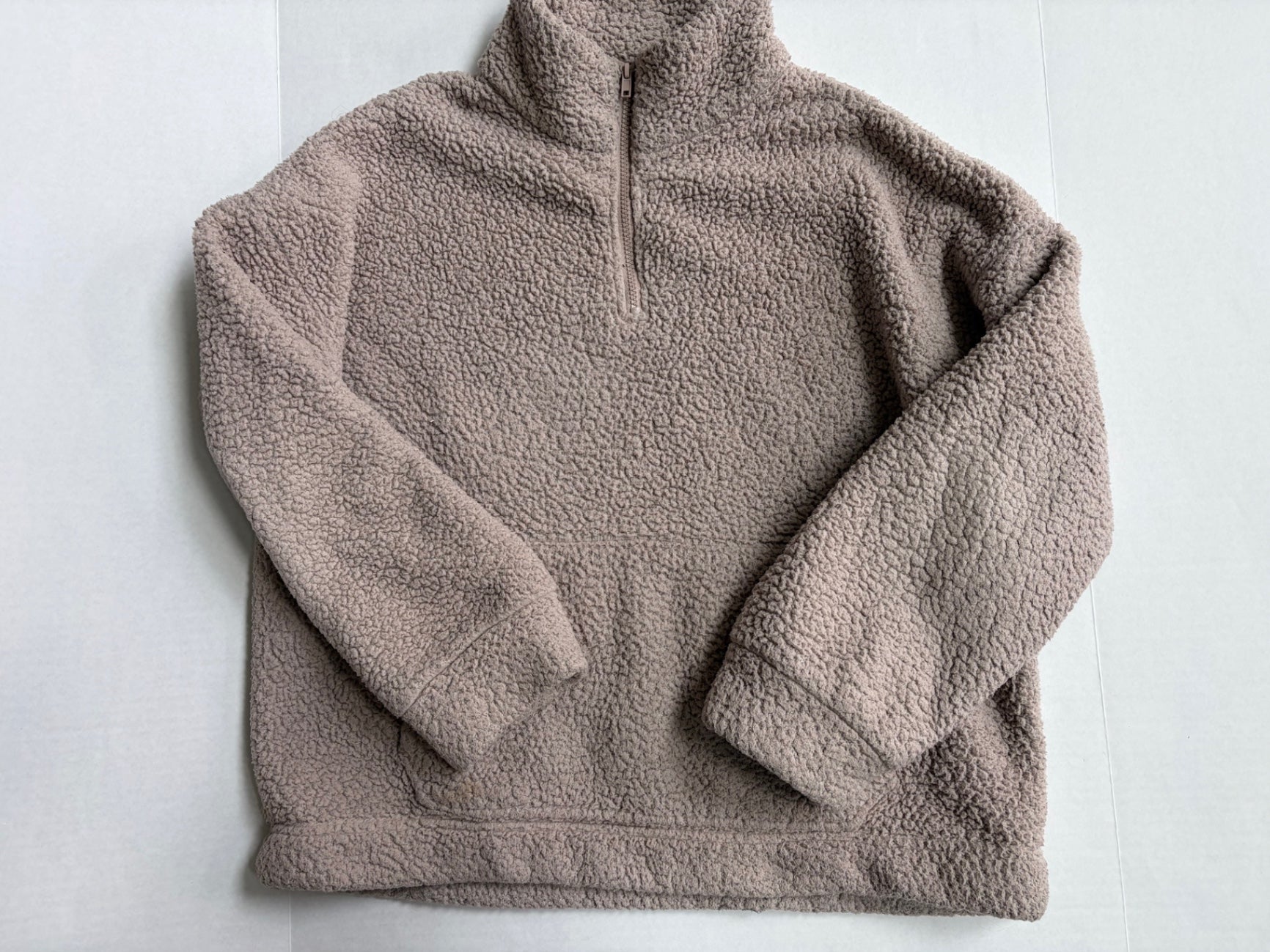 American Eagle Jackets/Coats Medium Beige Polyester fleece, Sherpa fleece