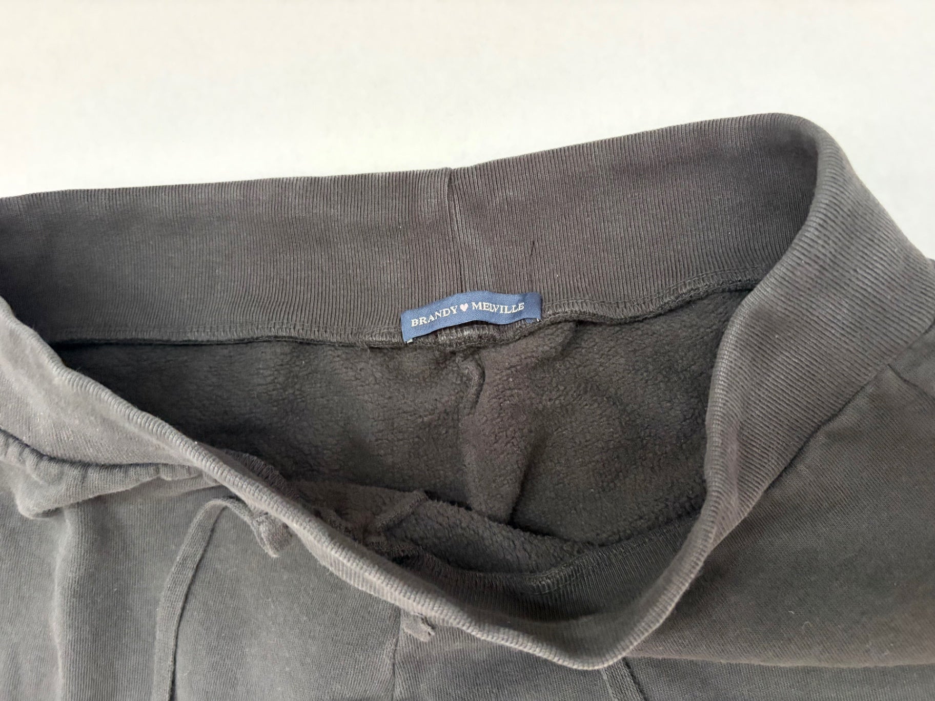 Brandy Melville Sweatpants S/M Black Cotton, Fleece