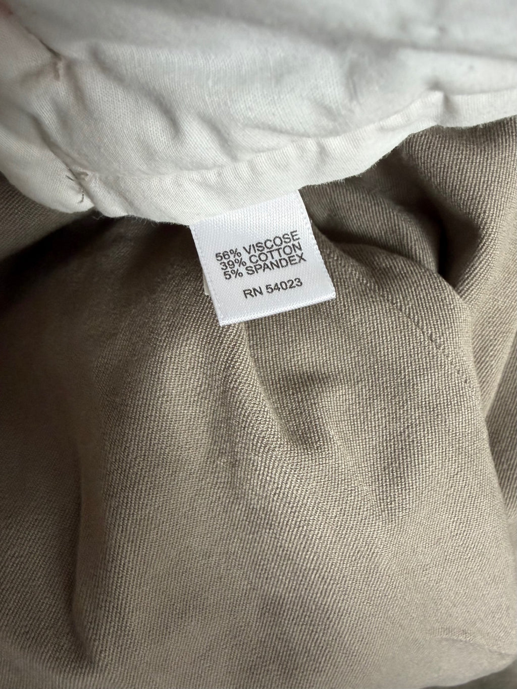 Banana Republic Pants 0 Petite Beige Viscose, Cotton, Spandex