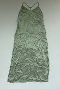 Mango Dresses/Rompers 4 Olive Green Silk/Satin-like fabric