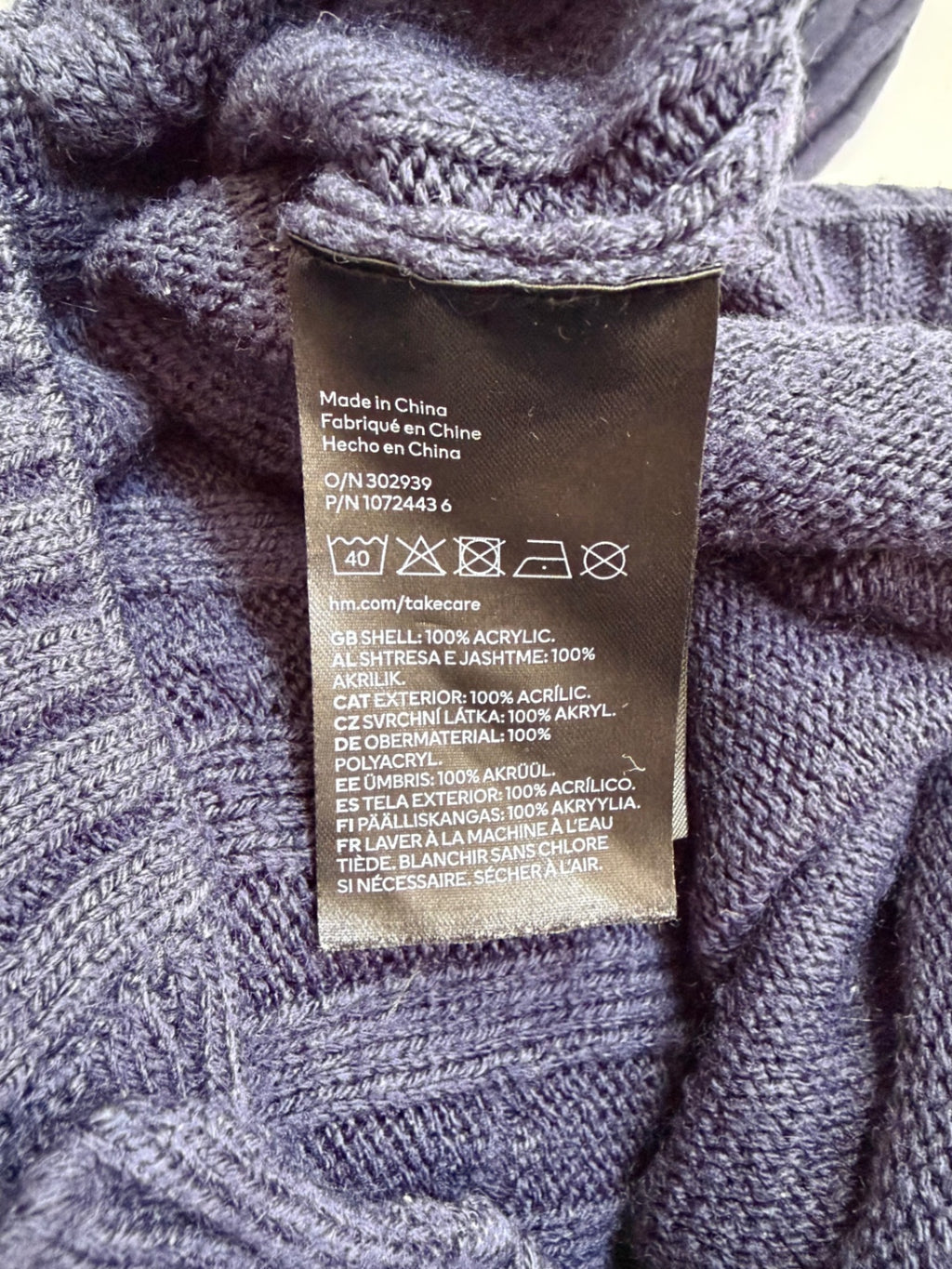 Divided Sweaters/Cardigans Medium Navy blueKnit, acrylic