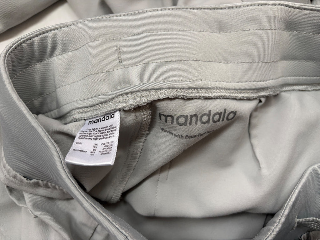 Mandala Scrubs Extra Extra Small Light Gray Polyester/Viscose/Spandex