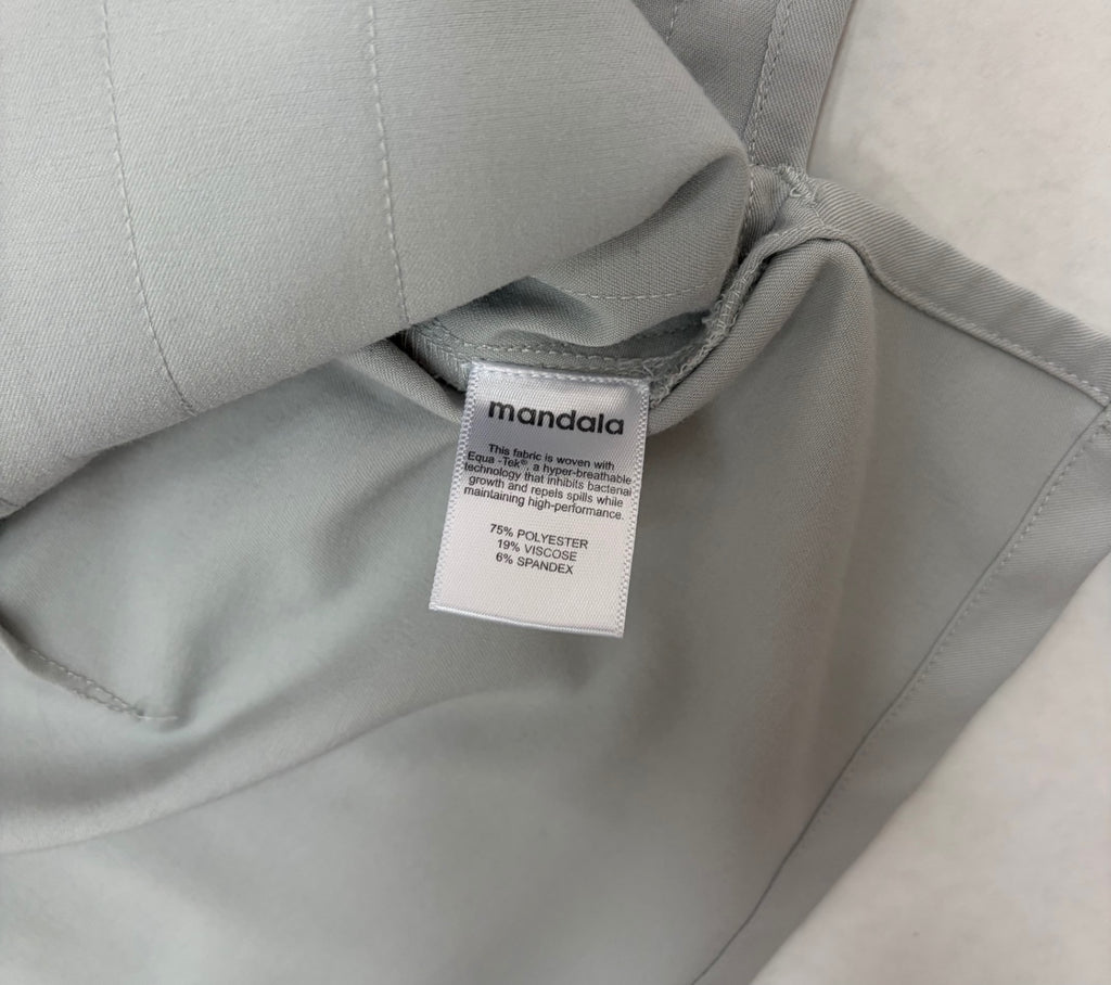 Mandala Scrubs Extra Extra Small Light Gray Polyester/Viscose/Spandex