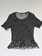Scotch & Soda Tops Medium Black and white Cotton, woven fabric