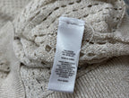 Express Sweaters/Cardigans Medium Beige Rayon, Polyester, Metallic knit