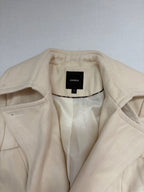 Express Jackets/Coats Extra Small Cream Wool, Polyester, Viscose