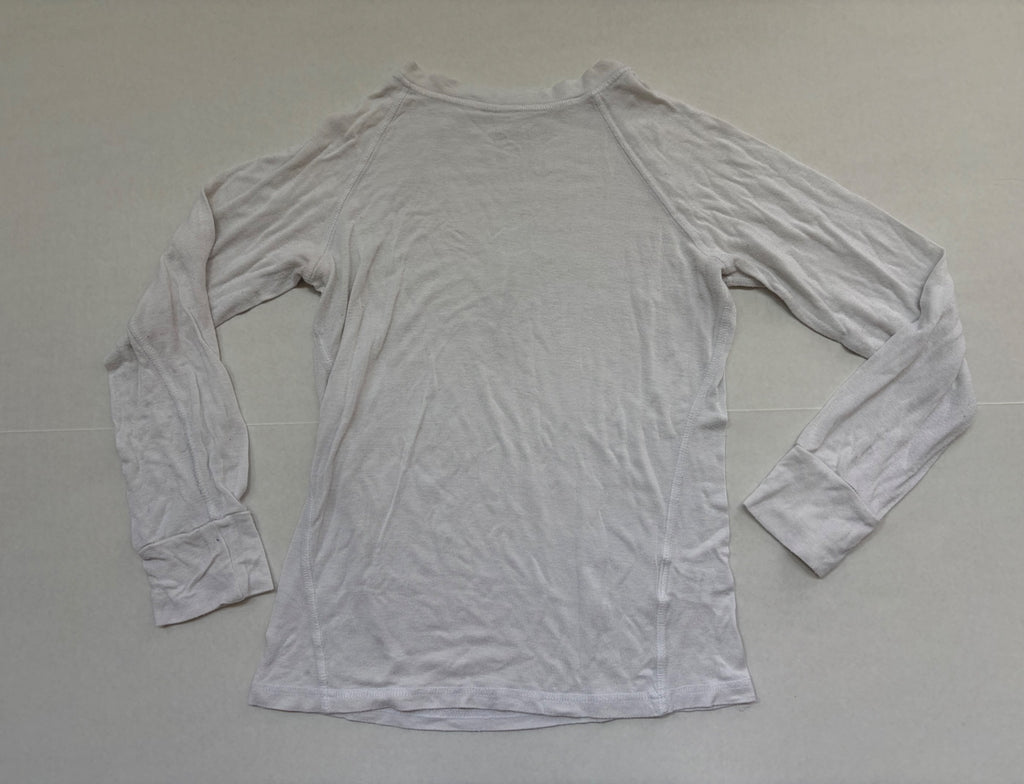 mandala Tops Extra Small White Rayon and Spandex