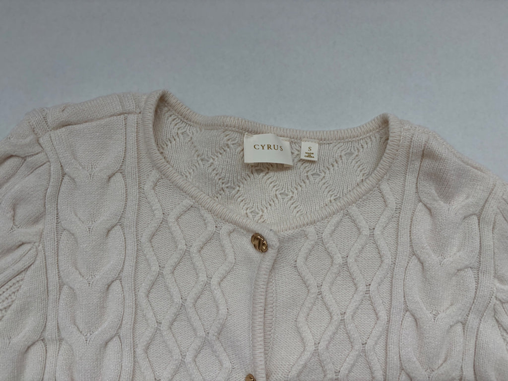 CYRUS Sweaters/Cardigans Small Beige Rayon,Viscose,Polyester,Nylon