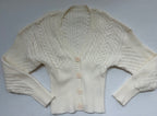 MUSERA Sweaters/Cardigans Small Cream/Off-white Cable Knit
