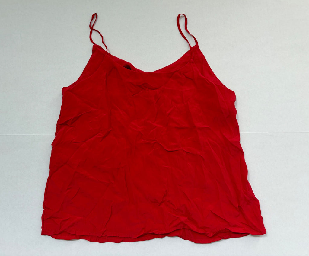 NINE WEST Tops Extra Small Red Rayon, Silk