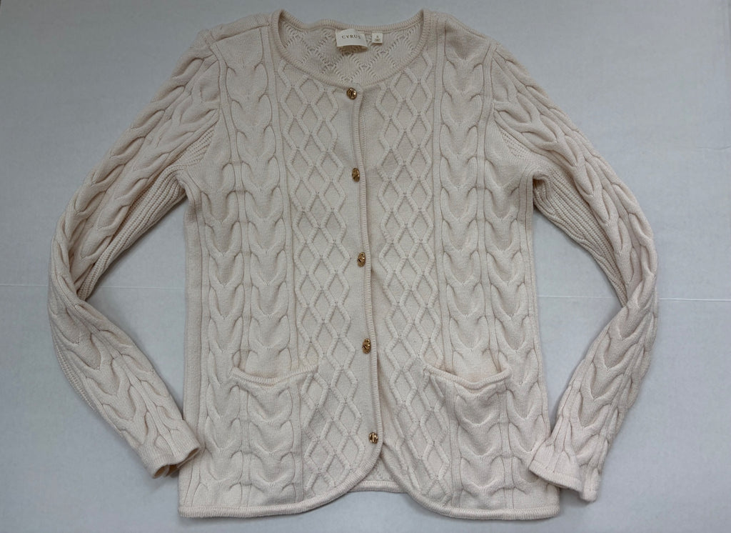 CYRUS Sweaters/Cardigans Small Beige Rayon,Viscose,Polyester,Nylon