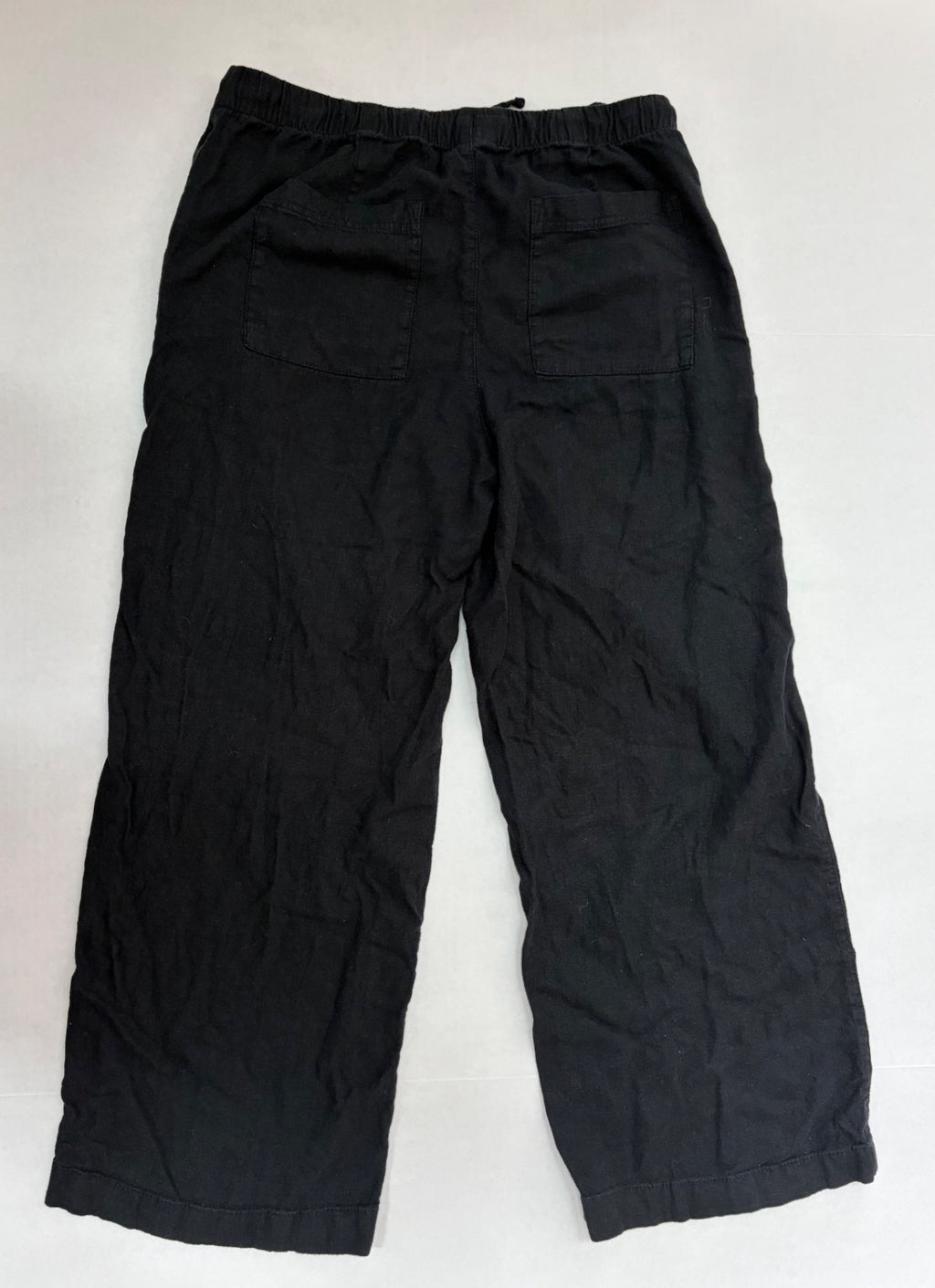 Gap Pants Small Petite Black Rayon/Linen/Viscose