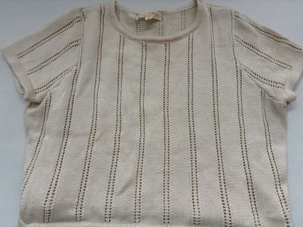L.A. HEARTS Tops Small Beige Cotton