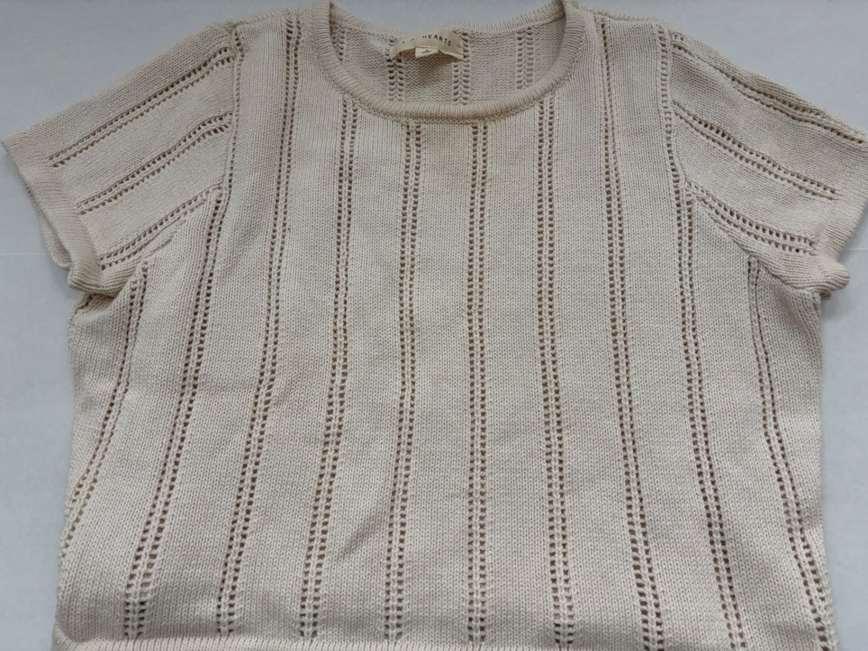 L.A. HEARTS Tops Small Beige Cotton