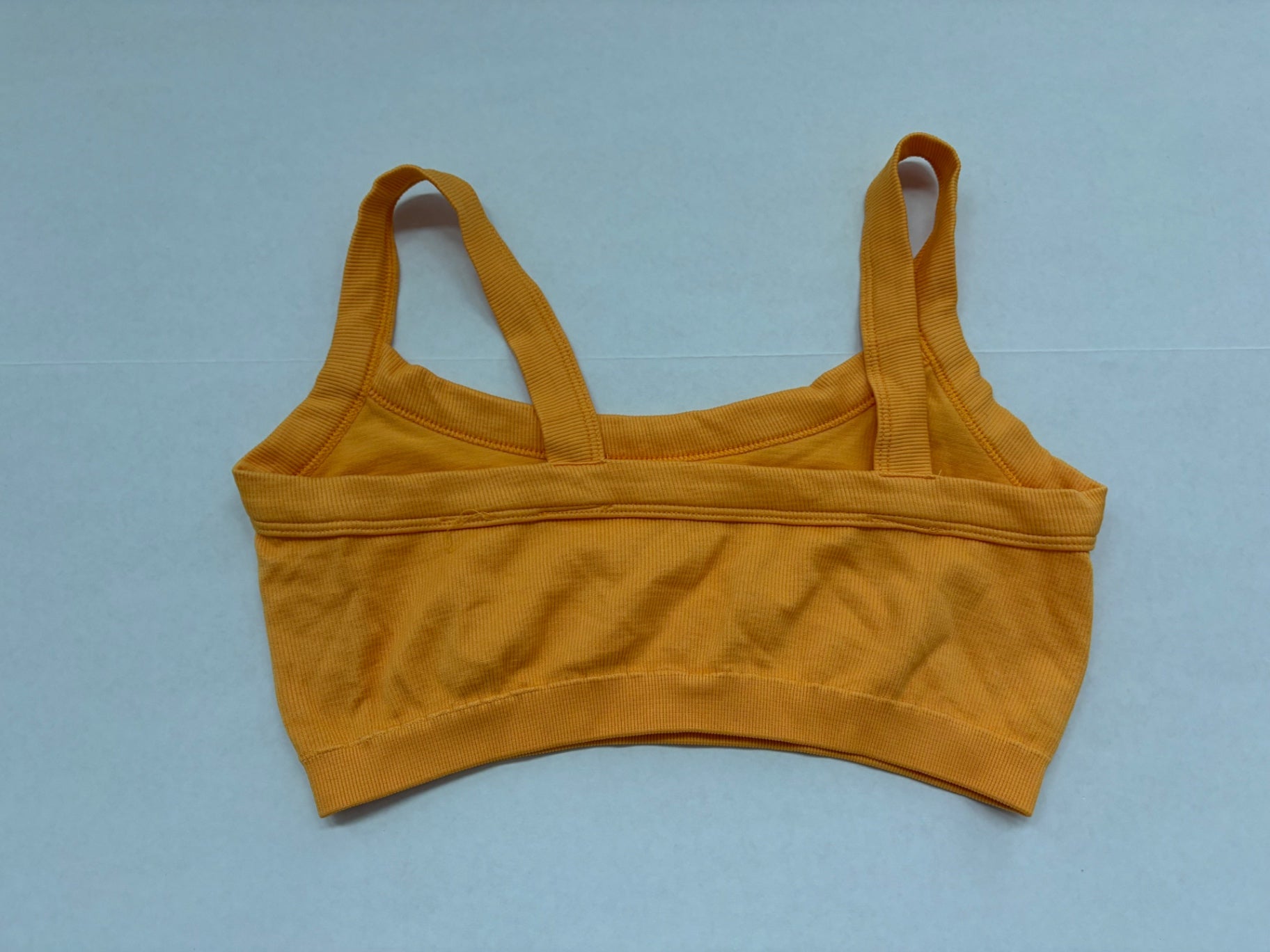 Out From Under Tops Extra Large Orange Cotton/Knitted