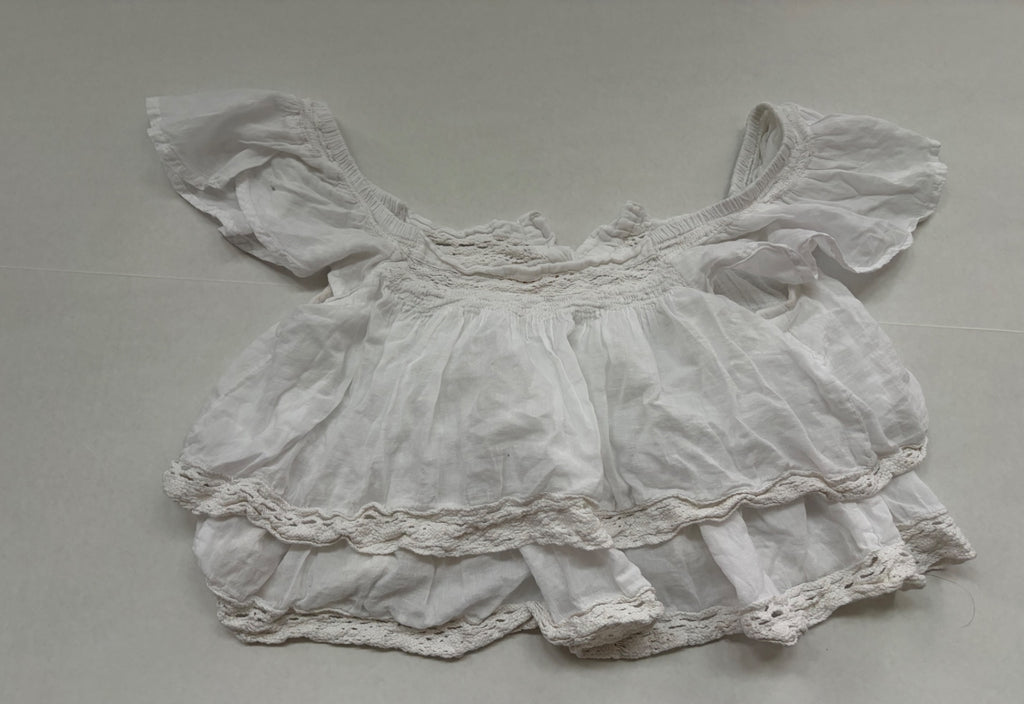Rebellion Tops Small White Linen, Cotton
