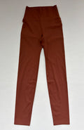 Lululemon Leggings 10W x 34L Rusty Brown Synthetics, likely a blend with stretch