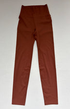 Lululemon Leggings 10W x 34L Rusty Brown Synthetics, likely a blend with stretch