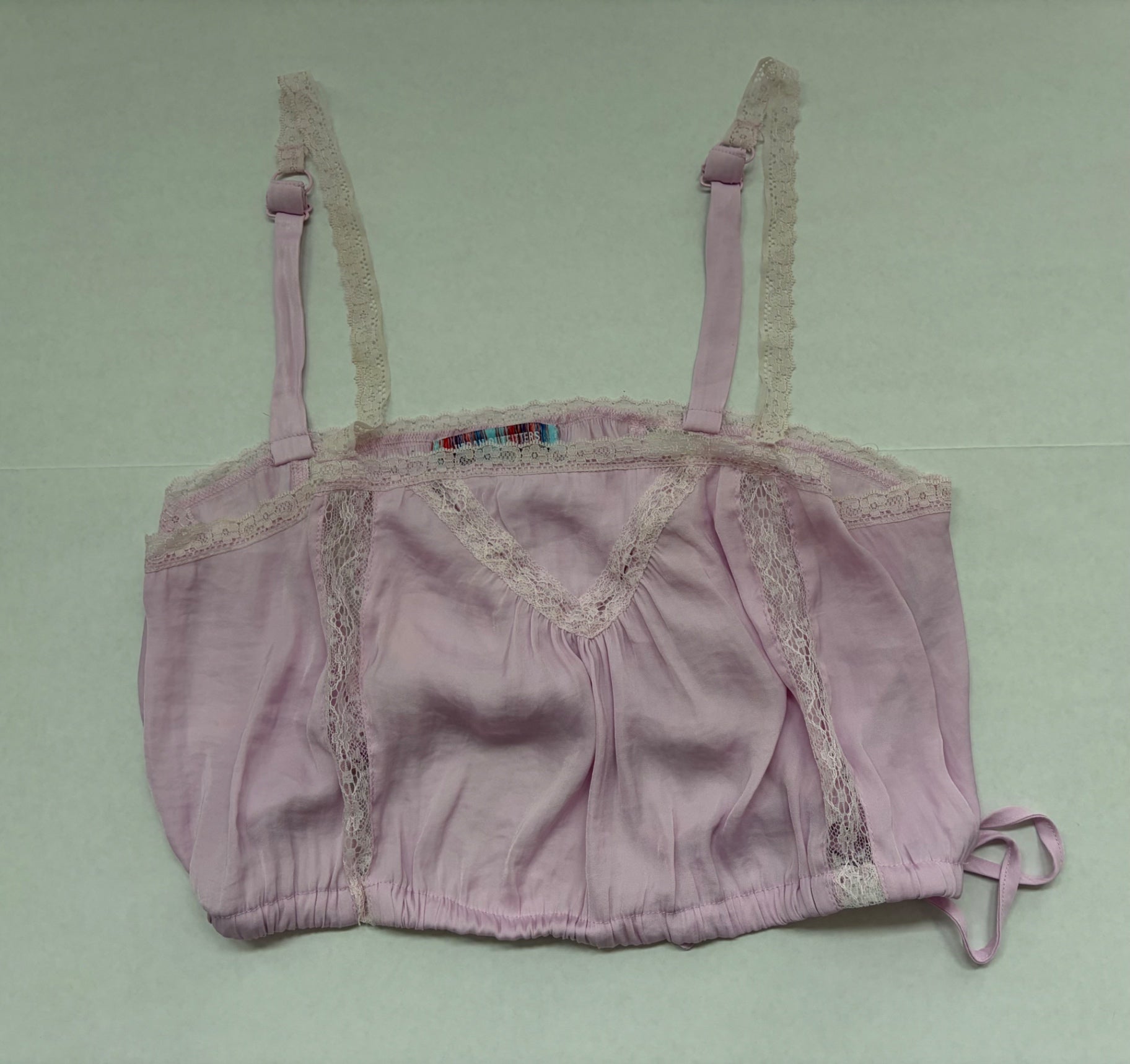 Urban Outfitters Tops Medium Pink Satin and lace