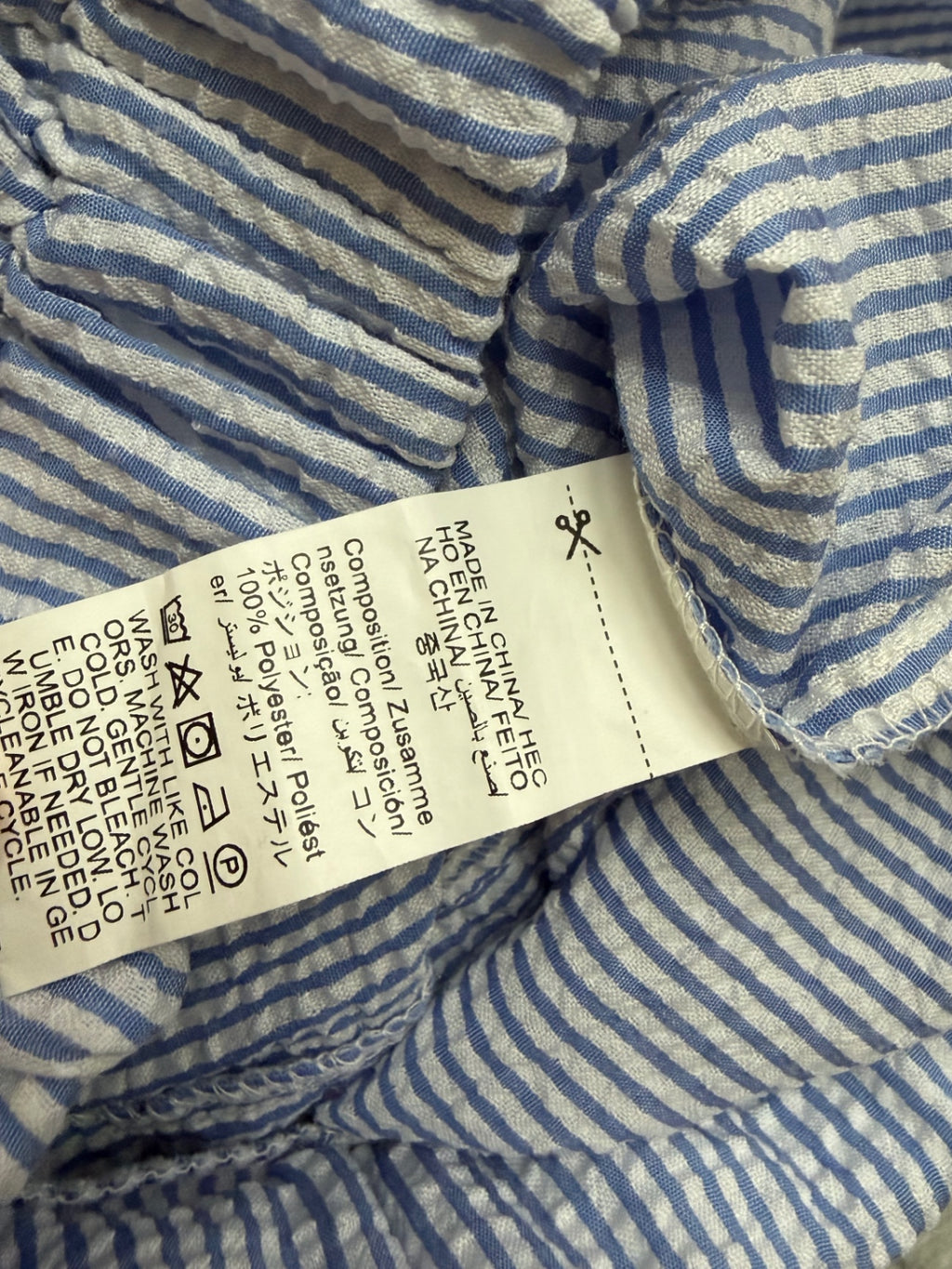 Unbranded Shorts 13W x 11L Blue and white Polyester