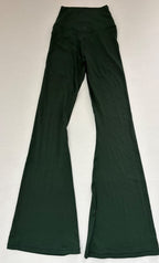OFFLINE by Aerie Flare High Rise Leggings Small Dark Green Nylon, Elastane