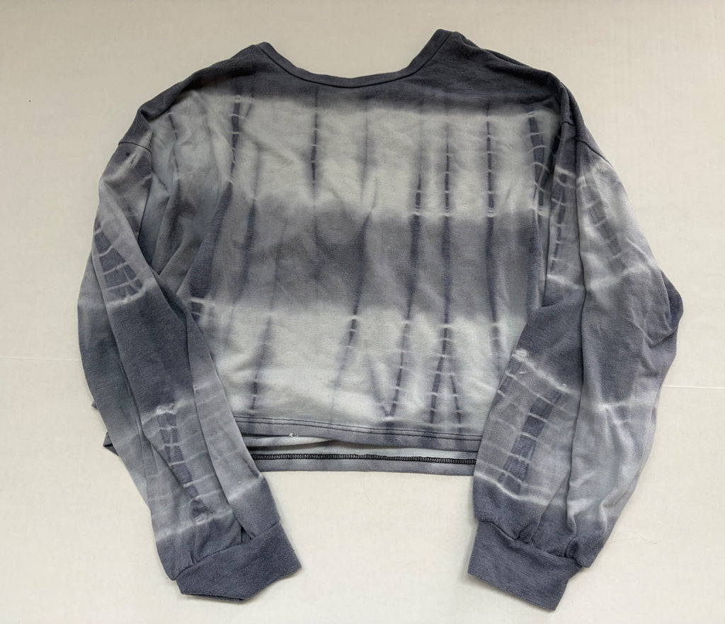 AMANTE Sweatshirts/Hoodies Medium Gray Blue Polyester/Rayon/Spandex