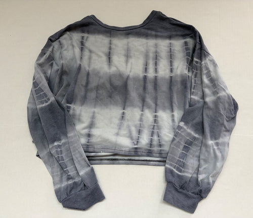 AMANTE Sweatshirts/Hoodies Medium Gray Blue Polyester/Rayon/Spandex