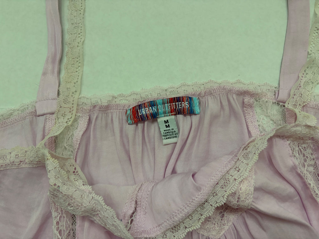 Urban Outfitters Tops Medium Pink Satin and lace