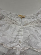 Rebellion Tops Small White Linen, Cotton