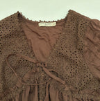 Drôle de copine Tops Small/Medium Brown Viscose and polyester
