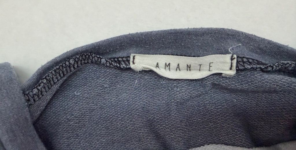 AMANTE Sweatshirts/Hoodies Medium Gray Blue Polyester/Rayon/Spandex