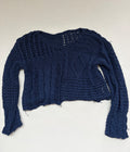 Unknown Sweaters/Cardigans Large Navy Blue Polyester (knitted fabric)