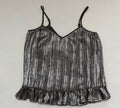 Anthropologie Tops 4 Silver and black Sequined fabric with polyester lining