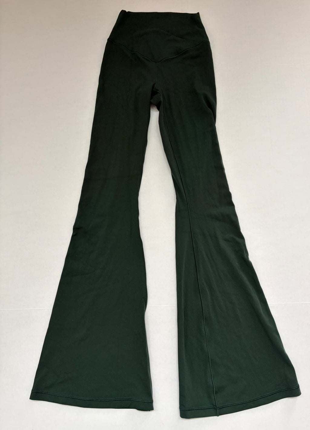 OFFLINE by Aerie Flare High Rise Leggings Small Dark Green Nylon, Elastane