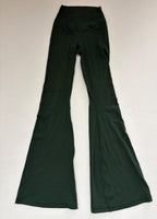 OFFLINE by Aerie Flare High Rise Leggings Small Dark Green Nylon, Elastane