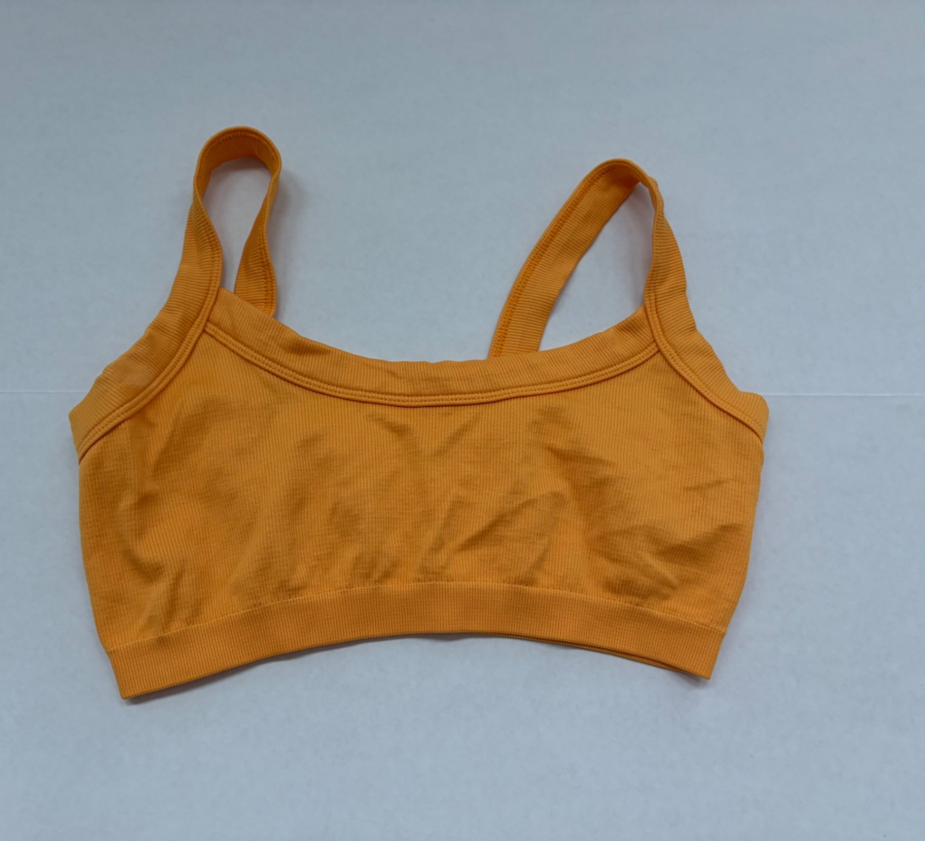 Out From Under Tops Extra Large Orange Cotton/Knitted