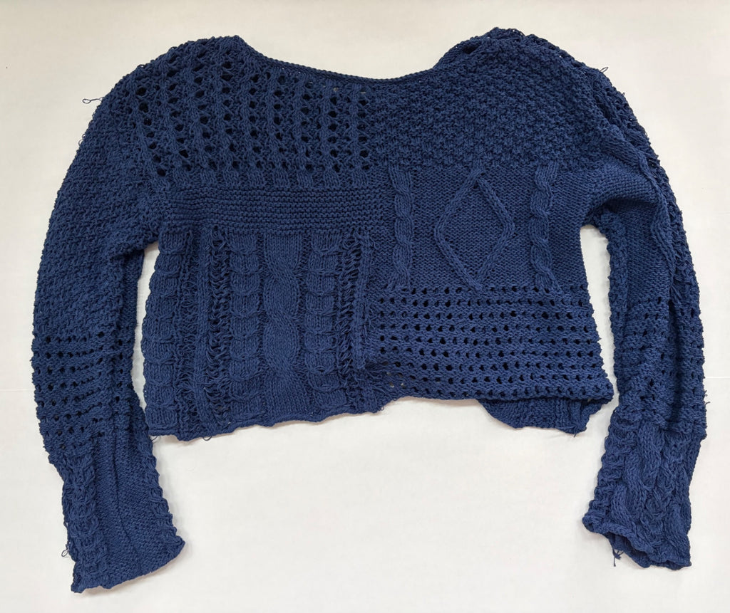Unknown Sweaters/Cardigans Large Navy Blue Polyester (knitted fabric)