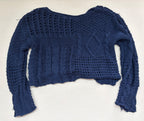 Unknown Sweaters/Cardigans Large Navy Blue Polyester (knitted fabric)