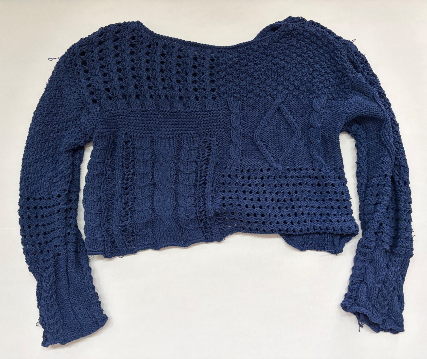 Unknown Sweaters/Cardigans Large Navy Blue Polyester (knitted fabric)