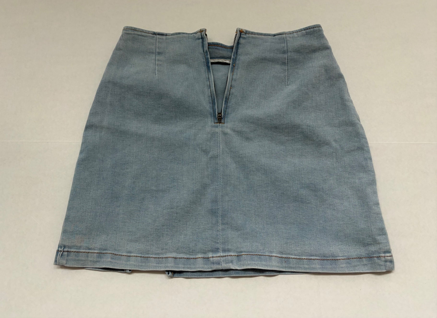 Wild Fable Skirts/Skorts 4 Light Blue Denim, Cotton, Polyester, Rayon, Spandex