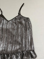 Anthropologie Tops 4 Silver and black Sequined fabric with polyester lining