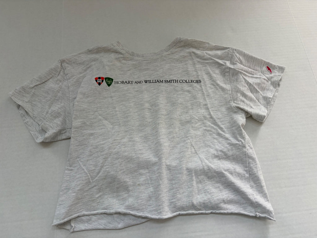 League T-Shirts Small Light Gray Cotton