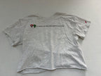 League T-Shirts Small Light Gray Cotton