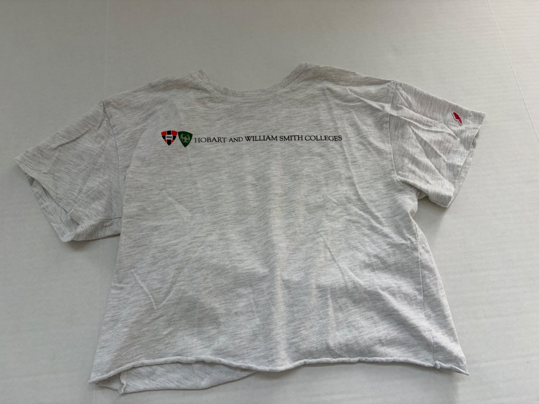 League T-Shirts Small Light Gray Cotton